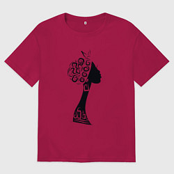 Мужская футболка оверсайз Black woman