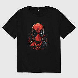 Мужская футболка оверсайз Дэдпул ярость