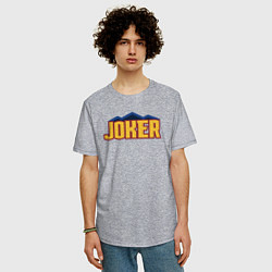 Футболка оверсайз мужская Nuggets Joker, цвет: меланж — фото 2