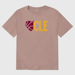 Мужская футболка оверсайз Love Cleveland