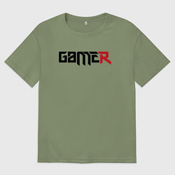 Мужская футболка оверсайз Gamer