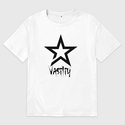Футболка оверсайз мужская Vasiliy - star, цвет: белый