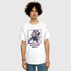 Футболка оверсайз мужская Брант, цвет: белый — фото 2