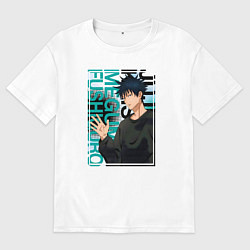 Мужская футболка оверсайз Мегуми фусигуро заклинатель