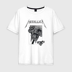 Футболка оверсайз мужская Metallica The Unforgiven, цвет: белый