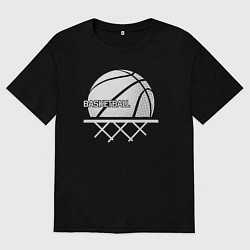 Мужская футболка оверсайз Basketball play