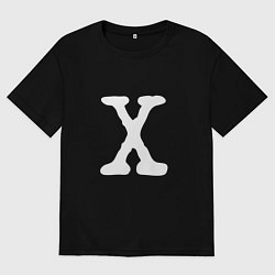 Мужская футболка оверсайз Буква х