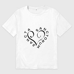 Футболка оверсайз мужская Святая святых, цвет: белый