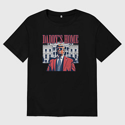 Мужская футболка оверсайз Папочкин дом
