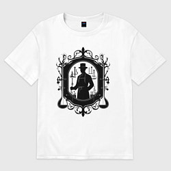 Футболка оверсайз мужская Фармацевт в лаборатории, цвет: белый