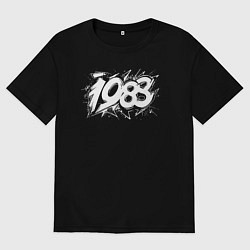 Мужская футболка оверсайз Граффити стиль 1988