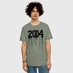 Футболка оверсайз мужская Капающий 2004, цвет: авокадо — фото 2