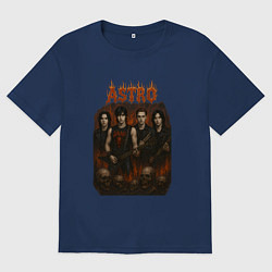 Мужская футболка оверсайз Astro в стиле хэви метал