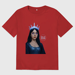 Мужская футболка оверсайз Билли Айлиш с короной