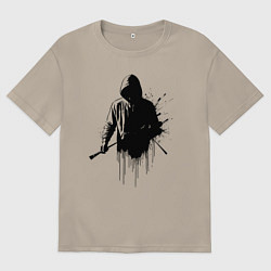 Мужская футболка оверсайз Художник граффити