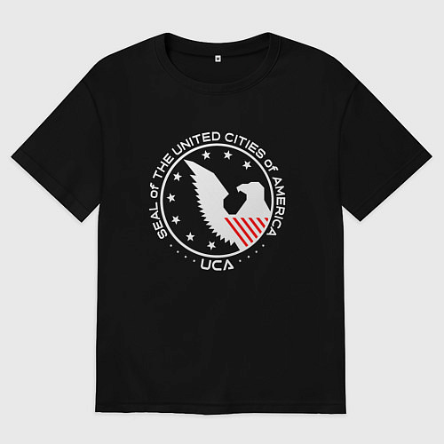 Мужская футболка оверсайз UCA / Черный – фото 1