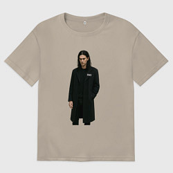 Мужская футболка оверсайз Задумчивый Bones