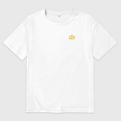 Футболка оверсайз мужская Sunny Warm, цвет: белый