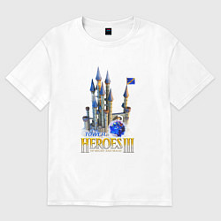 Футболка оверсайз мужская Heroes of might and magic 3 Tower, цвет: белый