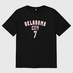 Футболка оверсайз мужская Oklahoma City 7, цвет: черный