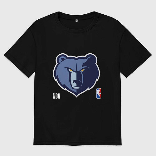 Мужская футболка оверсайз Memphis Grizzlies - basketball / Черный – фото 1