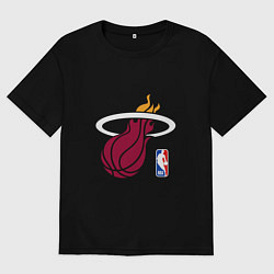 Мужская футболка оверсайз Майами Хит - команда НБА