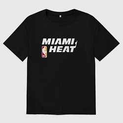 Мужская футболка оверсайз Майами Хит - НБА баскетбол