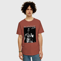 Футболка оверсайз мужская Ronnie Radke, цвет: кирпичный — фото 2