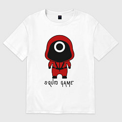 Футболка оверсайз мужская Boy squid game, цвет: белый