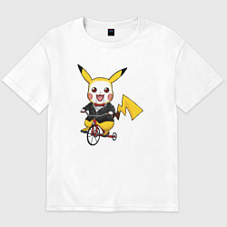 Футболка оверсайз мужская Pika saw, цвет: белый