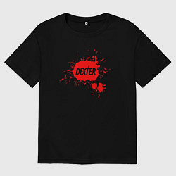 Футболка оверсайз мужская Blood Dexter, цвет: черный