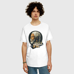 Футболка оверсайз мужская Дядюшка Дрю, цвет: белый — фото 2