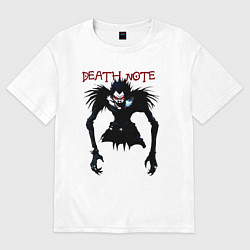 Футболка оверсайз мужская Death note Ryuk - темный, цвет: белый