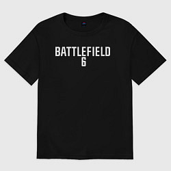 Футболка оверсайз мужская Battlefield 6 logo, цвет: черный