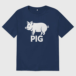 Мужская футболка оверсайз Городская Свинья
