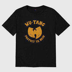 Футболка оверсайз мужская Wu-Tang protect ya neck, цвет: черный