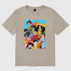 Футболка оверсайз мужская Sailor Moon car, цвет: миндальный