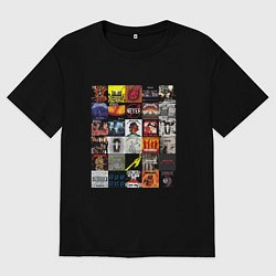 Мужская футболка оверсайз Metallica - обложки