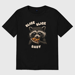 Футболка оверсайз мужская Slice slice baby, цвет: черный