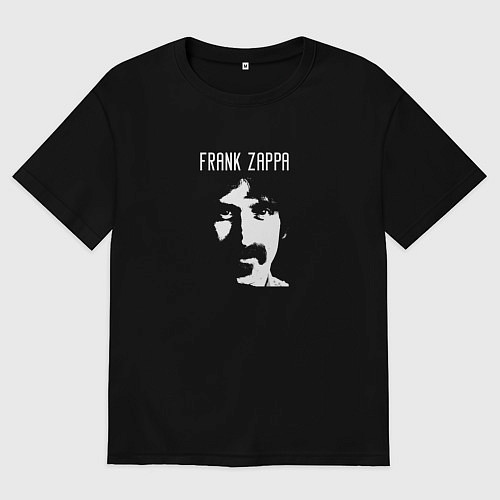 Мужская футболка оверсайз Tribute to Frank Zappa / Черный – фото 1