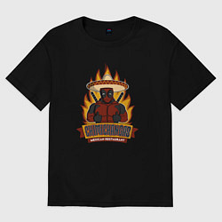 Мужская футболка оверсайз Deadpool chimichangas