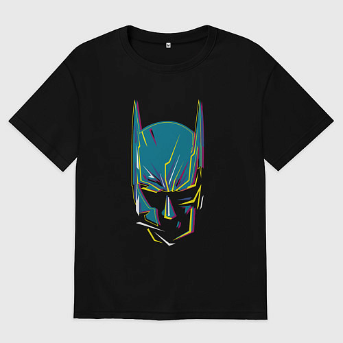 Мужская футболка оверсайз Bat mask / Черный – фото 1
