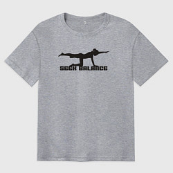 Мужская футболка оверсайз Искать баланс