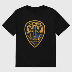 Футболка оверсайз мужская Gotham city police, цвет: черный