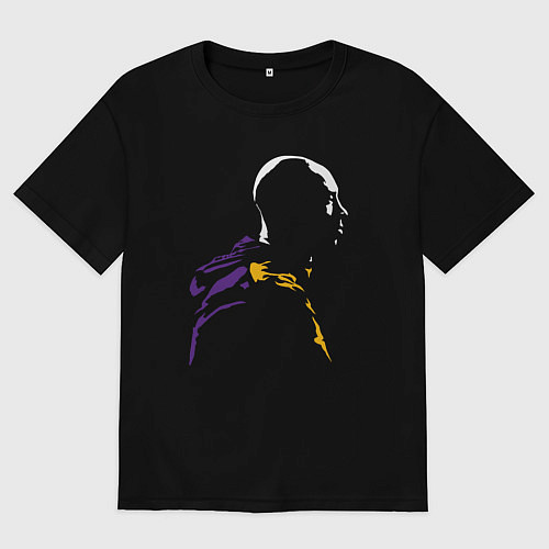 Мужская футболка оверсайз Kobe legend / Черный – фото 1