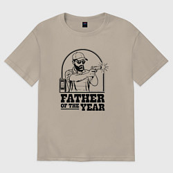 Мужская футболка оверсайз Отец года
