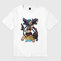 Мужская футболка оверсайз Джинкс League of Legends