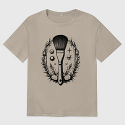 Мужская футболка оверсайз Космическая кисть