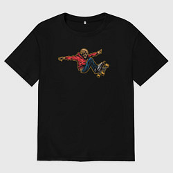 Мужская футболка оверсайз Skeletor skater