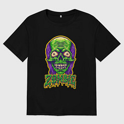 Мужская футболка оверсайз Evil zombie